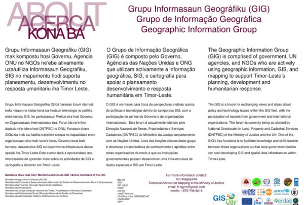 The Geographic Information Group – GIG